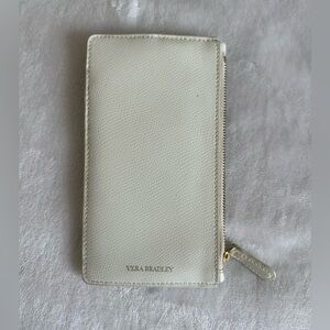 Vera Bradley white card holder wallet.